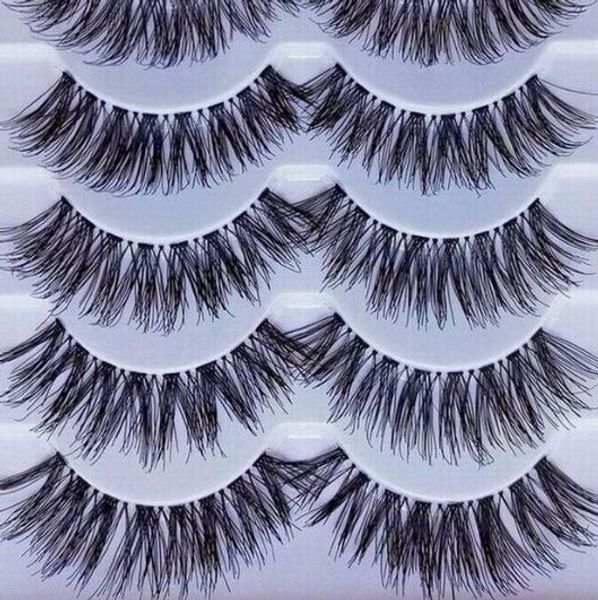 

5 пар макияж ручной натуральный длинный объем накладные ресницы ресницы наращива