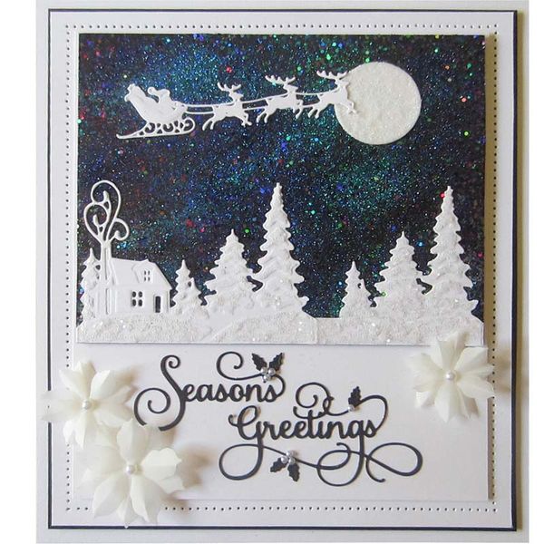 

christmas tree cutting dies stencils for diy scrapbooking paper card craft dies embossing mold