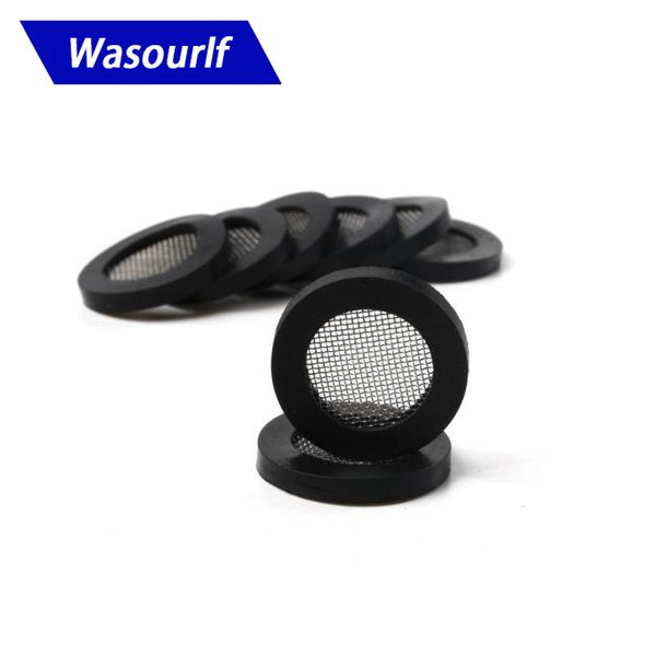 

wasourlf 5 pcs g1/2 20mm dn15 3/4 shower head mesh filter rubber shower nozzle hose rubber gasket 304 stainless steel filter