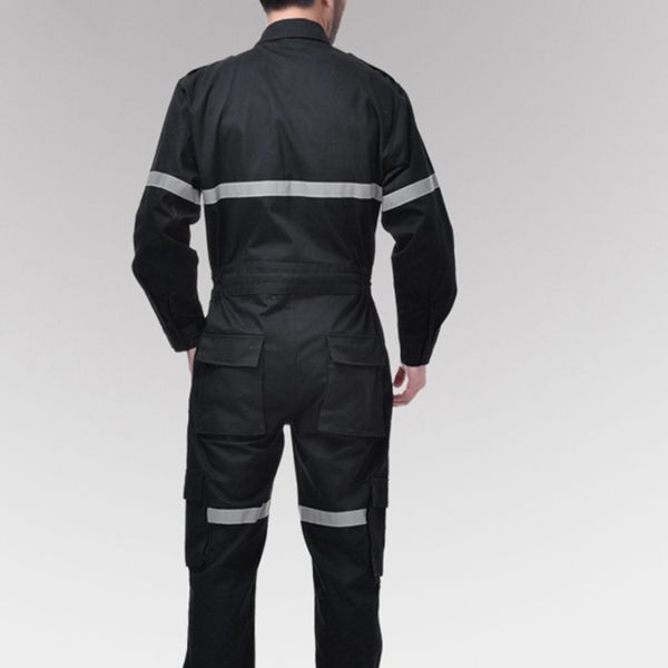 

overall boilersuit coverall workwear boiler suit w/ reflective strip s-xxxl