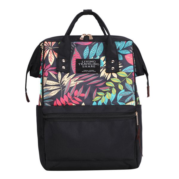 

large capacity women backpack kids care printing hit color mummy bag bottle carry case bag travel knapsack bolsa de mami