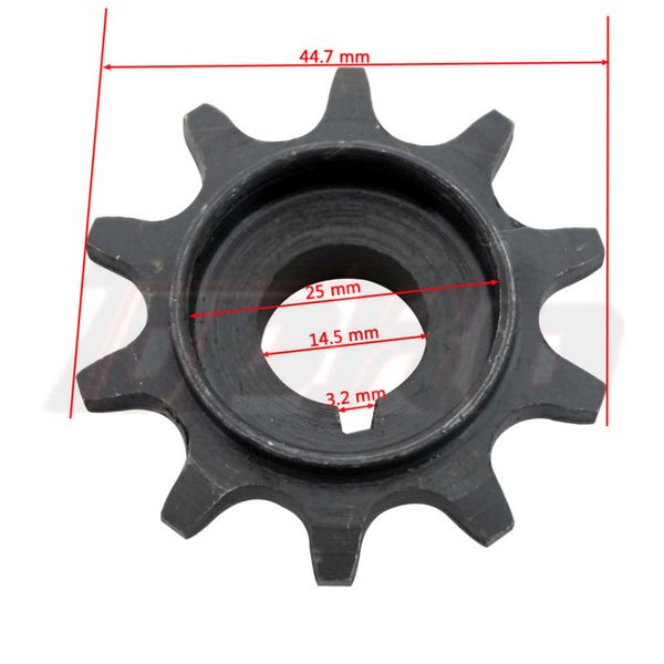 

48cc 66cc 70cc 80cc 415 chain 10 teeth mini front engine sprocket cog for 2 stroke engines motorized bicycle dirt pit bike parts