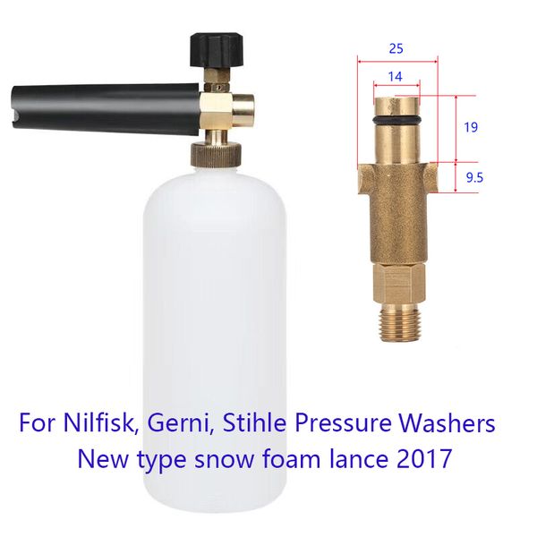 

snow foam lance for nilfisk rounded fitting for nilfisk gerni stihle soap foamer maker cleaning jet sprayer copper nozzle