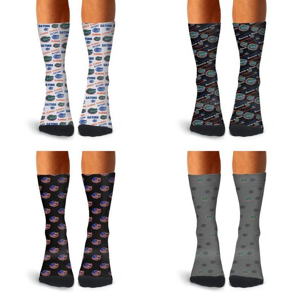 

человек флорида gators футбол оранжевых и синих ботинки носки хлопка ретро тонкого высокого голеностопного теплого значение зеленый флаг сша, Black