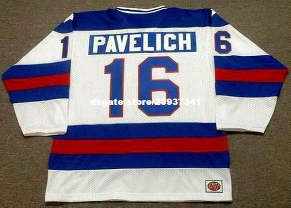 

wholesale mens mark pavelich 1980 usa k1 olympic retro hockey jersey, Black;red
