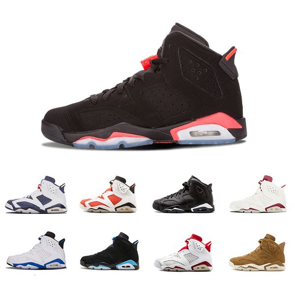 

6 men basketball shoes unc hare carmine white infrared black cat sports blue olympic oreo angry bull olympic maroon 6s sports sneakers