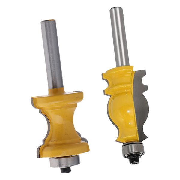 

2pcs/set 8mm shank carpenter small furniture molding router bit milling cutter cutting line tools fishtail