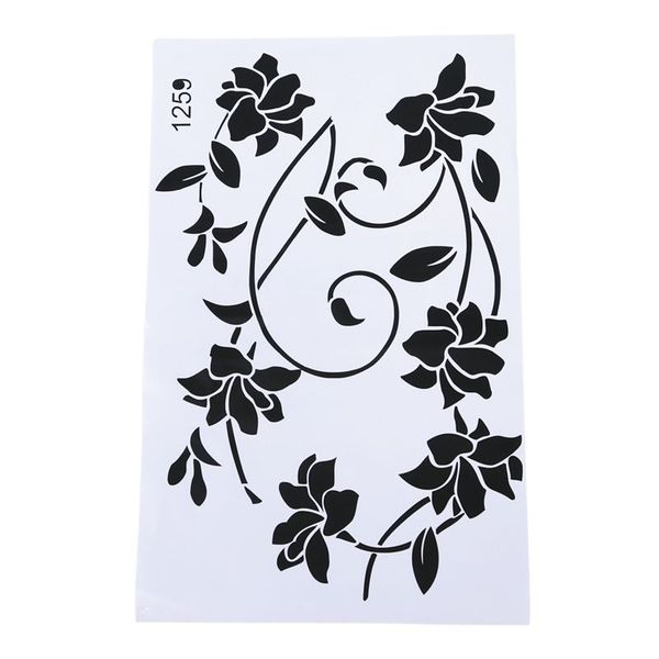 

105x30cm black art deco mural painted pvc wall stickers