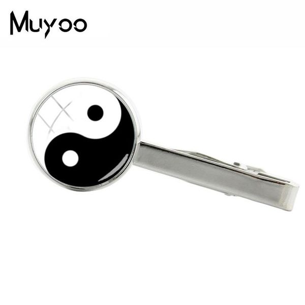 

new yinyang tie clip black white cats clip glass dome p jewelry art silver clips