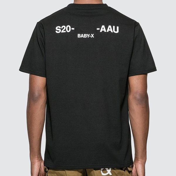 

20ss summer letter printed tee high street skateboard short sleeves casual simple solid color t-shirt men women breathable tee hfymtx768, White;black