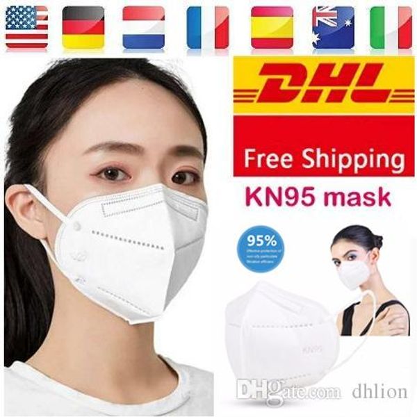 

100шт kn95 пылезащитные противотуманные и дышащие маски для лица 95% фильтрация n95 маски особенности as kf94 ffp2