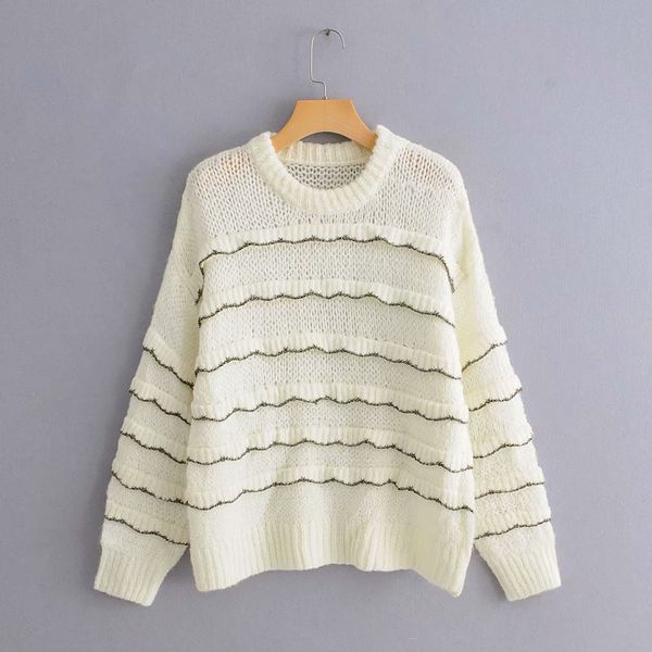 

fashion knitted pullovers loose girls street-wear 2109 oversize women chic sweaters autumn ladies acrylic knitwear clothes, White;black