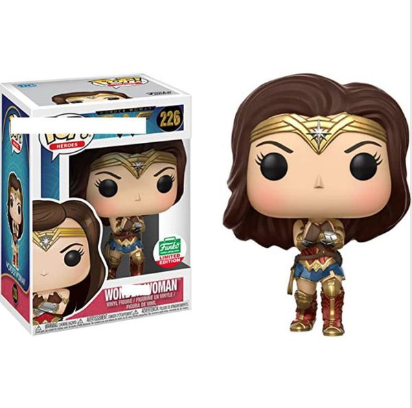 

funko pop superhero wonder woman animation manga peripheral hand office figure toys 226