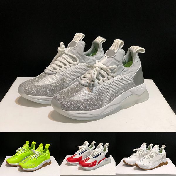 

new chain reaction designer cross chainer sneaker calf leather lightweight chain outsole casual shoes neoprene cross chainer sneaker 36-45