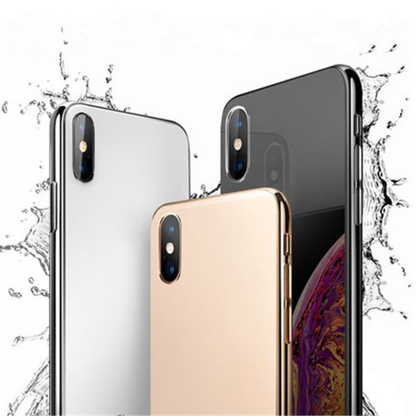 

For iphone 7 8 7p 8p x x xr x max oft tpu frame 6d tempered gla back cover electroplating ultra thin phone ca e