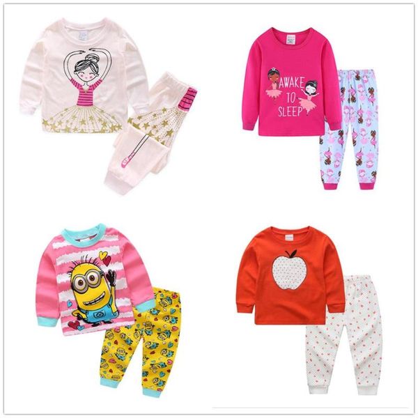 

children pajamas set sleepwear pyjamas kids boys underwear suit baby girls princess pajamas cotton soft comfortable nightgown, Blue;red