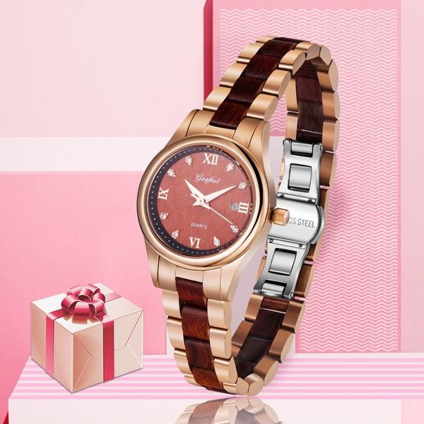 

производители индивидуальные мода деревянные часы из нержавеющей стали деревянные пара часы водонепроницаемый кварцевые часы один за другим, Black;brown