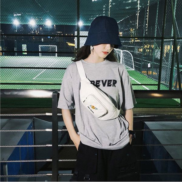 

waist bags belt 2021 arrival spring functional packs trendy canvas white black solid para couples bolsas bwb14072-3