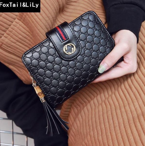 

Women wallet korean ver ion of bamboo au age mall pur e factory direct ale brand wallet fa hion multi card diamond leather hort wallet