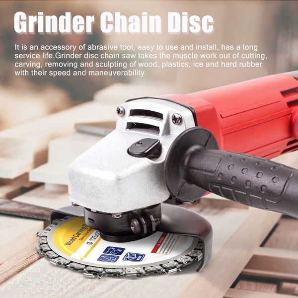 

125mm 9 tooth / 115mm 8 tooth chain plate wood carving disc cutting piece woodworking slotted sawblade grinder chain disc