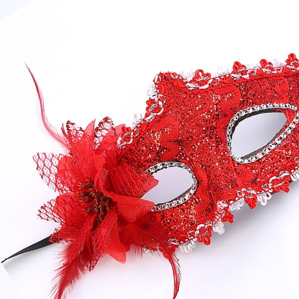 Heiße Sexy Lady Maskerade Party Rose Blume Gesichtsmaske Schöne Prinzessin Blumen