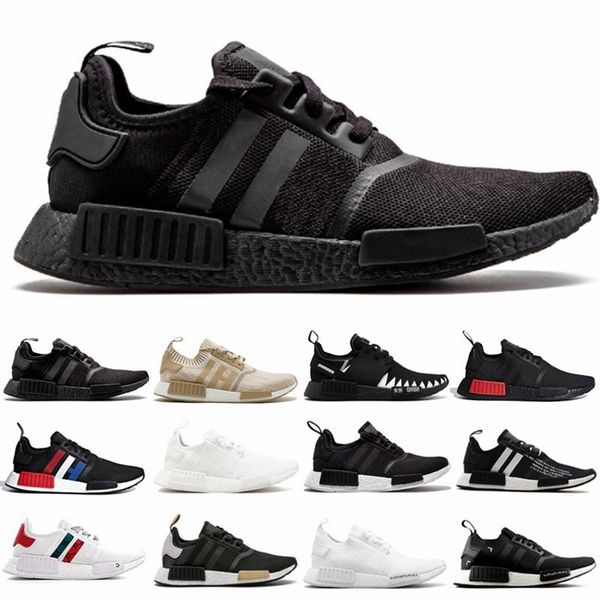 

nmd r1 primeknit япония основной black pack тройной белое золото серый льняной хаки дизайнер баскетбольной обуви мужской теннис дизайнер обу