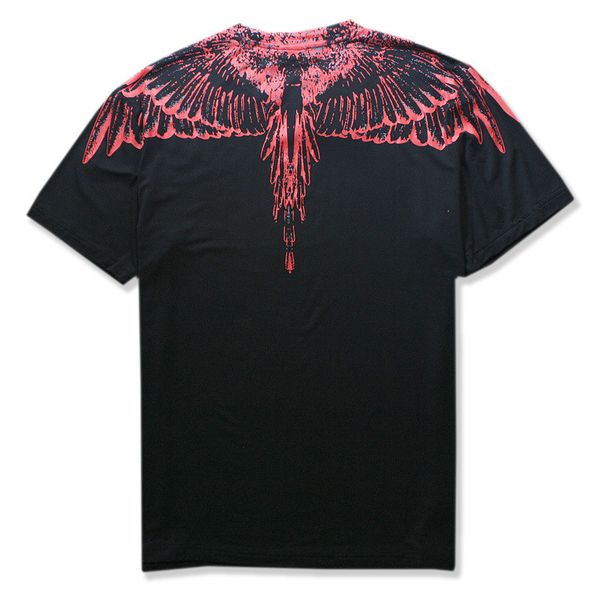 

Marcelo Burlon Футболка Мужчины Милан Feather Wings Футболка Мужчины Женщины Пара Fashion Show RODEO Ж