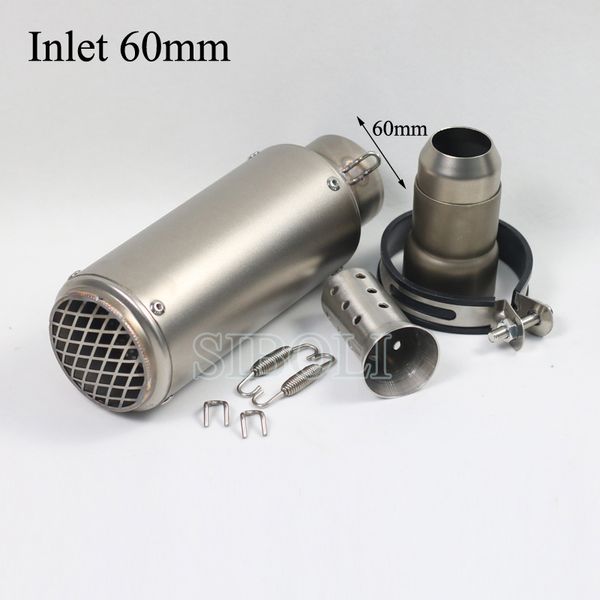 

51mm 60mm universal motorcycle sc gp project exhaust scooter muffler racing motorbike for yamaha