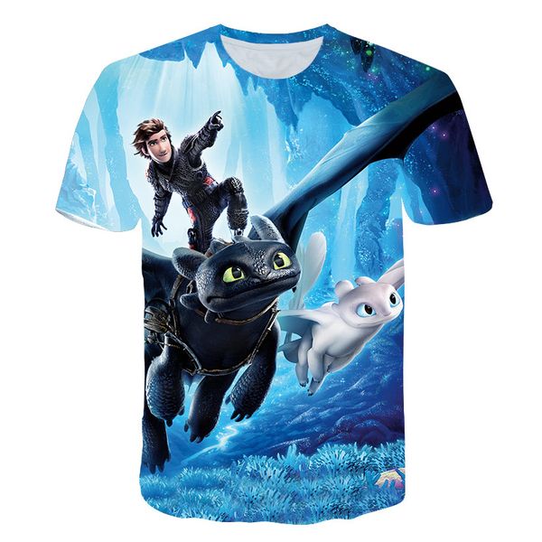 

2019 pocket toothless t-shirt men cute how to train your dragon 2 cartoon tees 3d t shirt summer grey clothes movies tshirt, White;black