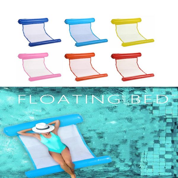 

outdoor air mattress foldable water hammock single people increase inflatable beach lounger floating sleeping bed chair