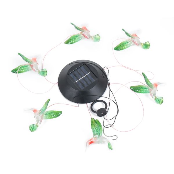 

солнечный изменяющий цвет колибри ветер перезвон светодиодный подвесной светильник