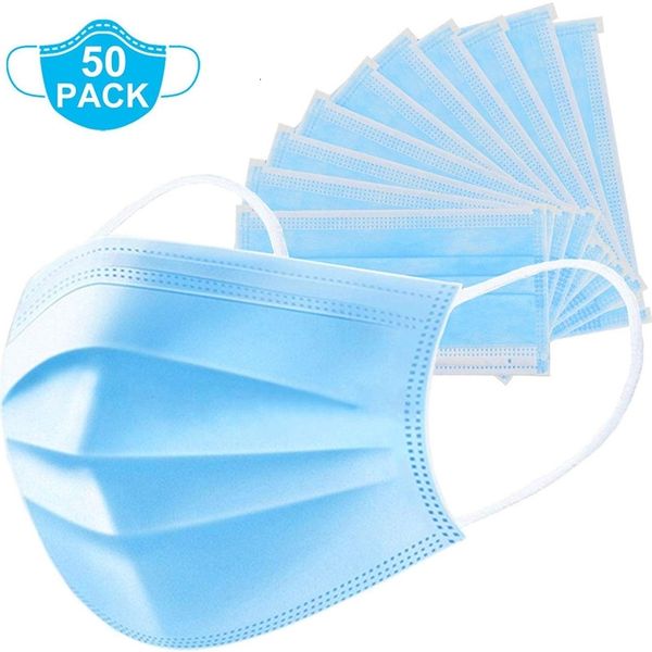 

dhl ship blue prevent non woven 3 layer filter dust mouth nose winter face mask proof masks 0tet