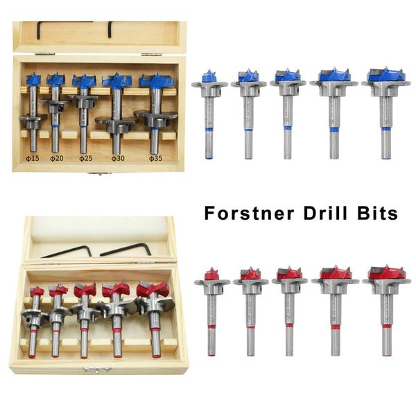 

5pcs forstner wood drill bit self centering hole saw cutter woodworking tools set 15mm 20mm 25mm 30mm 35mm with precision scale