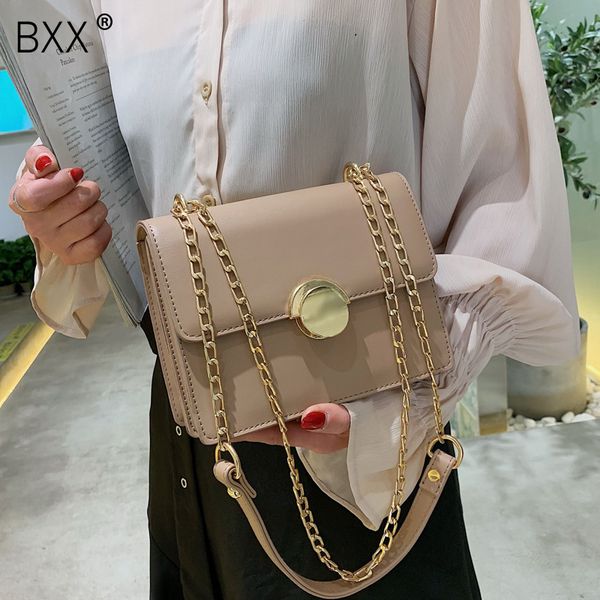 

bxx] pu leather crossbody bags for women 2020 spring all-match flap chain shoulder messenger bag female travel handbags hk324