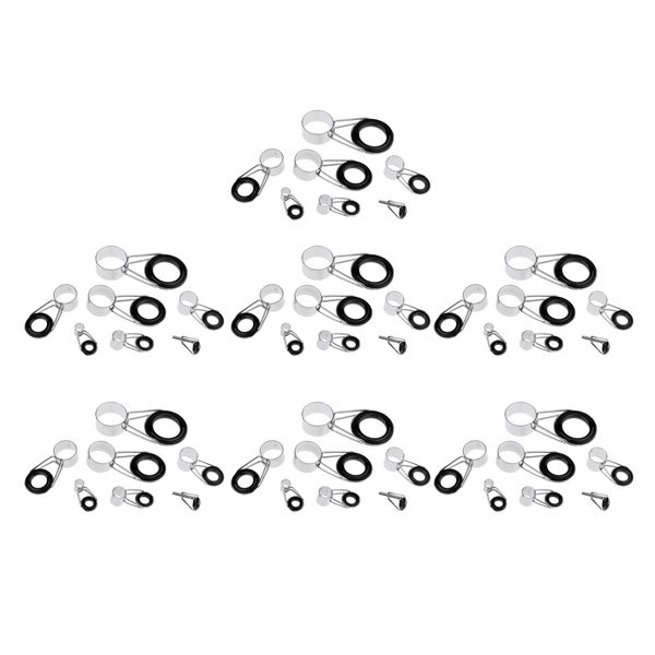 

7 set 7in1 ceramic smooth fishing rod eye replacement rod repair