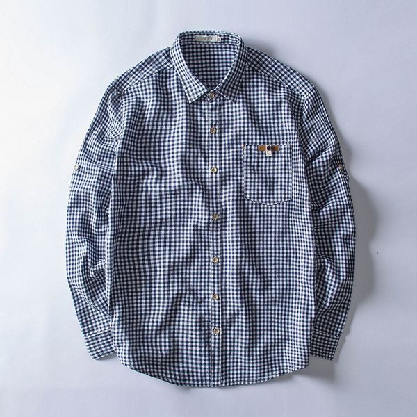 

men's casual shirts quality breathable plaid print cotton linen for dress shirt button slim fit men long sleeve camisa masculina, White;black