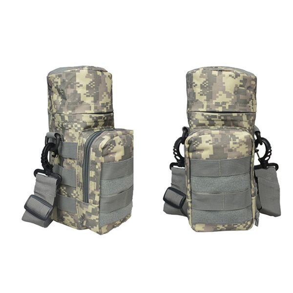 

outdoor bag multi-functional camouflage water bottle bag waist hanging large kettle pack crossbody waterproof nylon