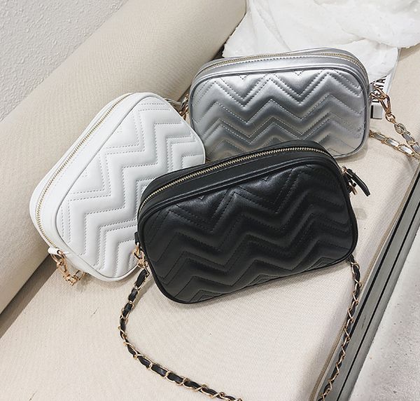 

designer handbags purses lady designer fashion women bag with thread nice women shoulder bag chain trend simple lady shell bag#