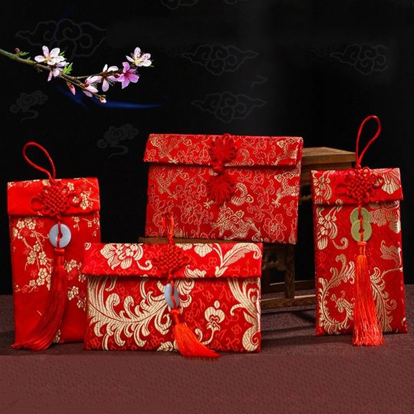 

high-end wedding fabric red envelope personality brocade red envelope for wedding/ birthday /new year