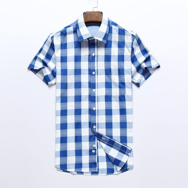 

d366-7 homme tommi 100%cotton thick camisa masculina men short sleeve dress shirts fashion casual hombre chemises, White;black