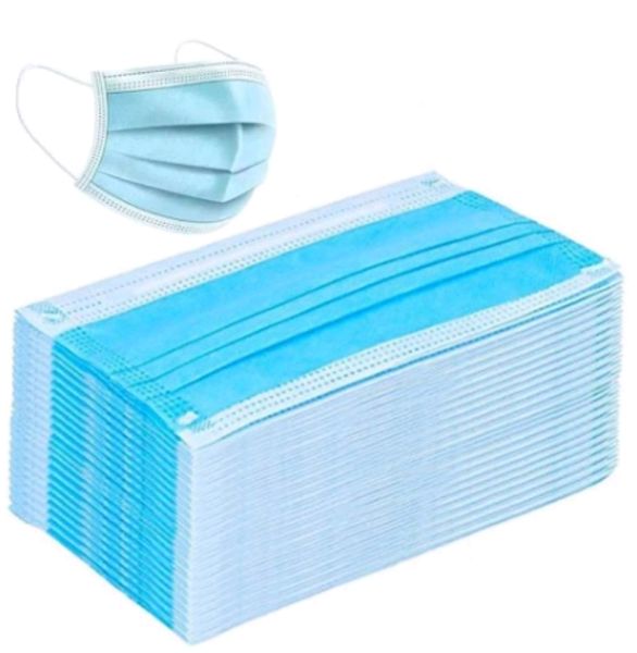 

50шт маски для лица одноразовые 3 слоя пылезащитный защитный чехол для лица маски