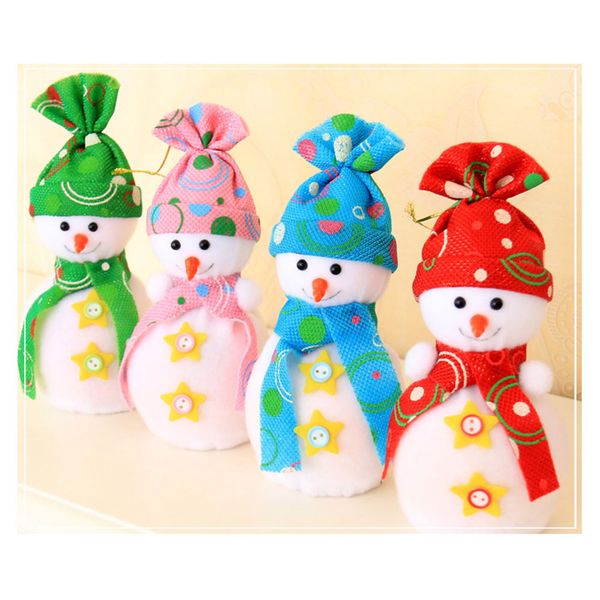 

candy sack xmas doll fruit wrapping snowman apple bag party favour new year 4 color cloth cute 2018 gift home decor ornaments