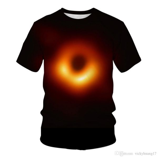 

3d printed black hole t shirt men summer tshirt harajuku t-shirt tee shirt homme back to the future 2019 men clothes, White;black