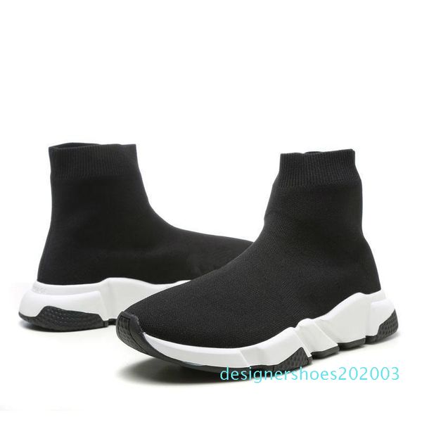 

triple black green designer shoes speed trainer oreo flat luxury fashion socks designer mens women sneakers with boxd03
