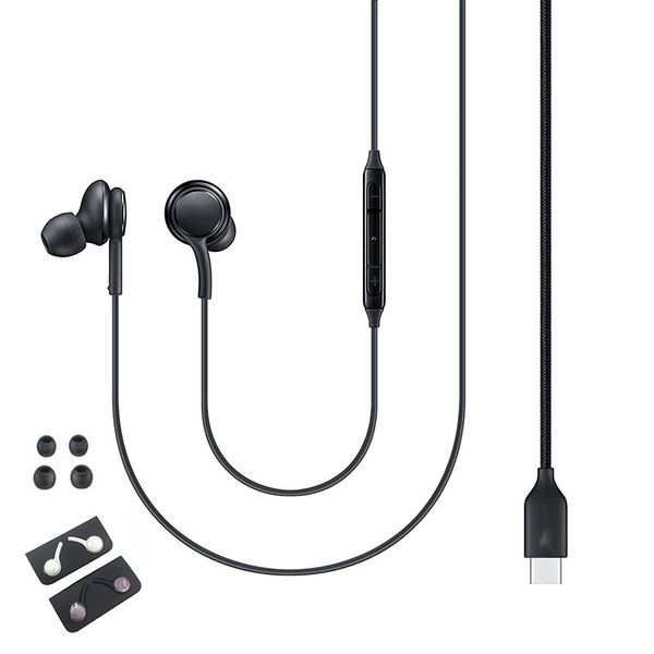 

for samsung galaxy note 10 + type c earphones in-ear wired mic volume control usb-c headset for a90 a80 a60 a8s note10 pro