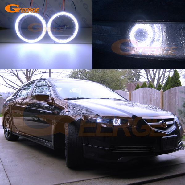 

for acura tl 2004 2005 2006 excellent angel eyes ultra bright illumination cob led angel eyes kit halo ring