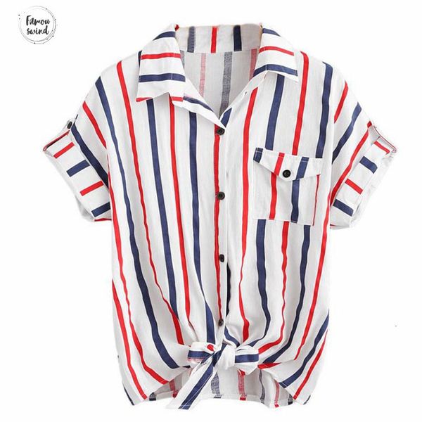 

blusas mujer de блузы moda 2019 женская блузка карманный кнопка нашивки с коротким рукавом рубашки женские топы и короткие женщины кимоно, White