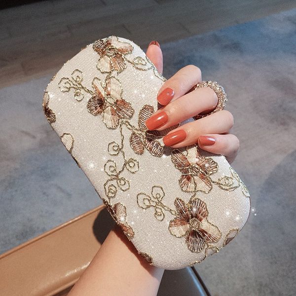 

женская сумка 2020 новый ретро цветок ужин сумка ручная вышивка cheongsam руки платье одно плечо пядь наклонная