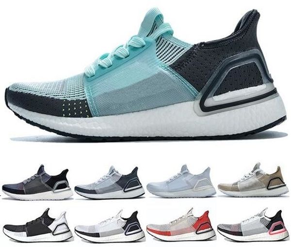 

2019 ultra b00st 19 men women running shoes ultrab00st triple white laser red dark pixel core black designer trainer sport sneaker size 5-12