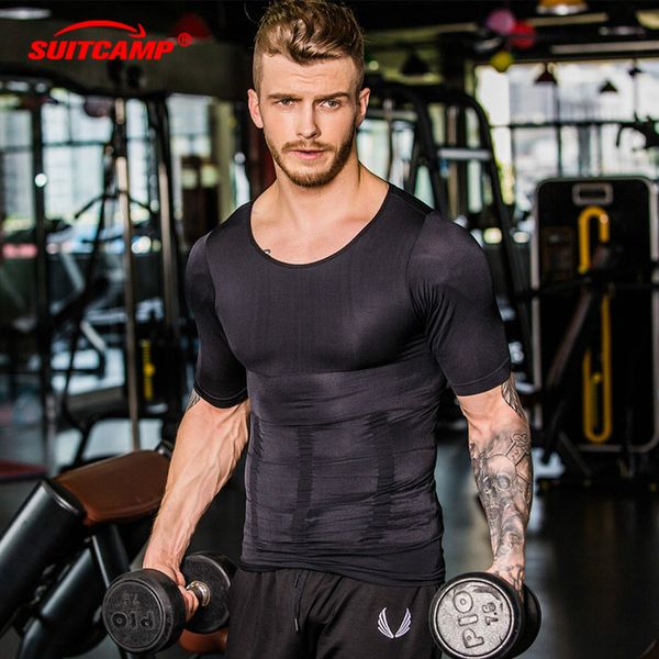 

men's sport running shirt quick dry men short sleeve basketball soccer training t shirt men gym clothing sportswear 2018, Black;blue